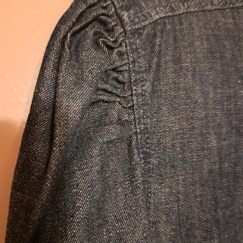 Miu Miu Dark Blue Denim Shirt - Picture 3 of 7